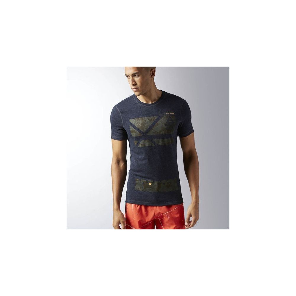 sweat reebok crossfit bleu
