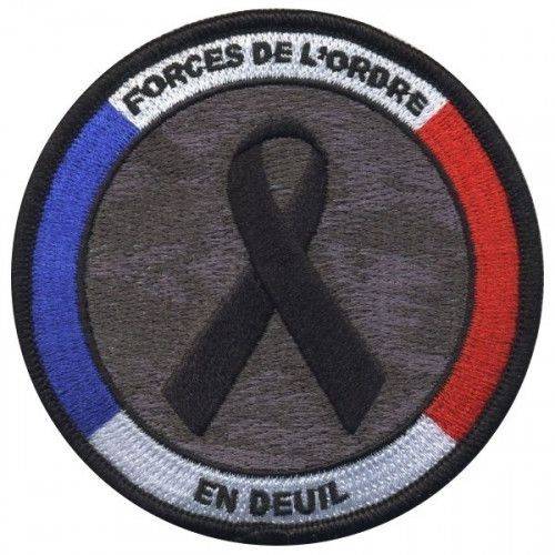 Ecusson Forces de l&#039;ordre en deuil