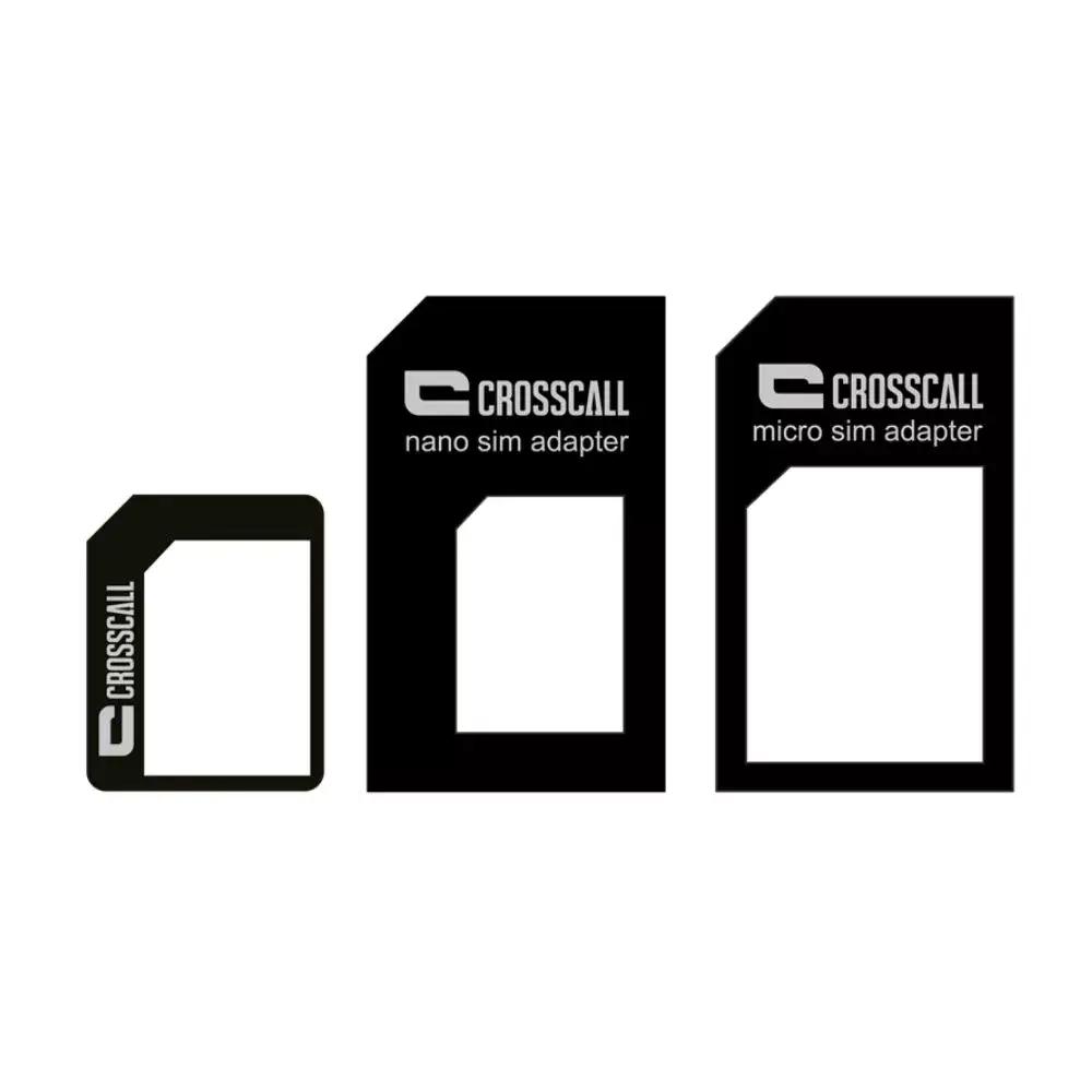 Kit de 3 adaptateurs carte SIM CROSSCALL Kit de 3 adaptateurs carte SIM CROSSCALL
