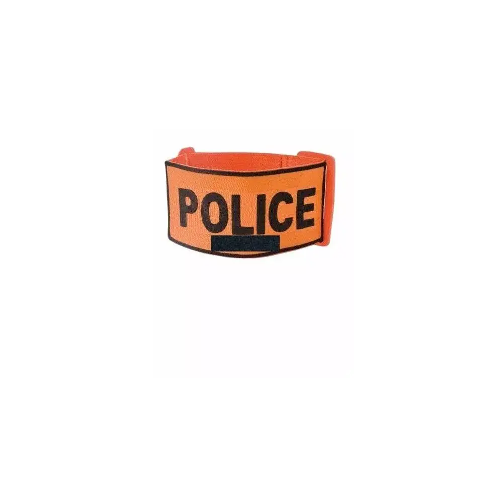Brassard Police Reglable avec support velcro numéro RIO