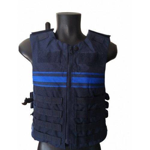 Gilet  d&#039;intervention MOLLE porte plaques Police Municipale