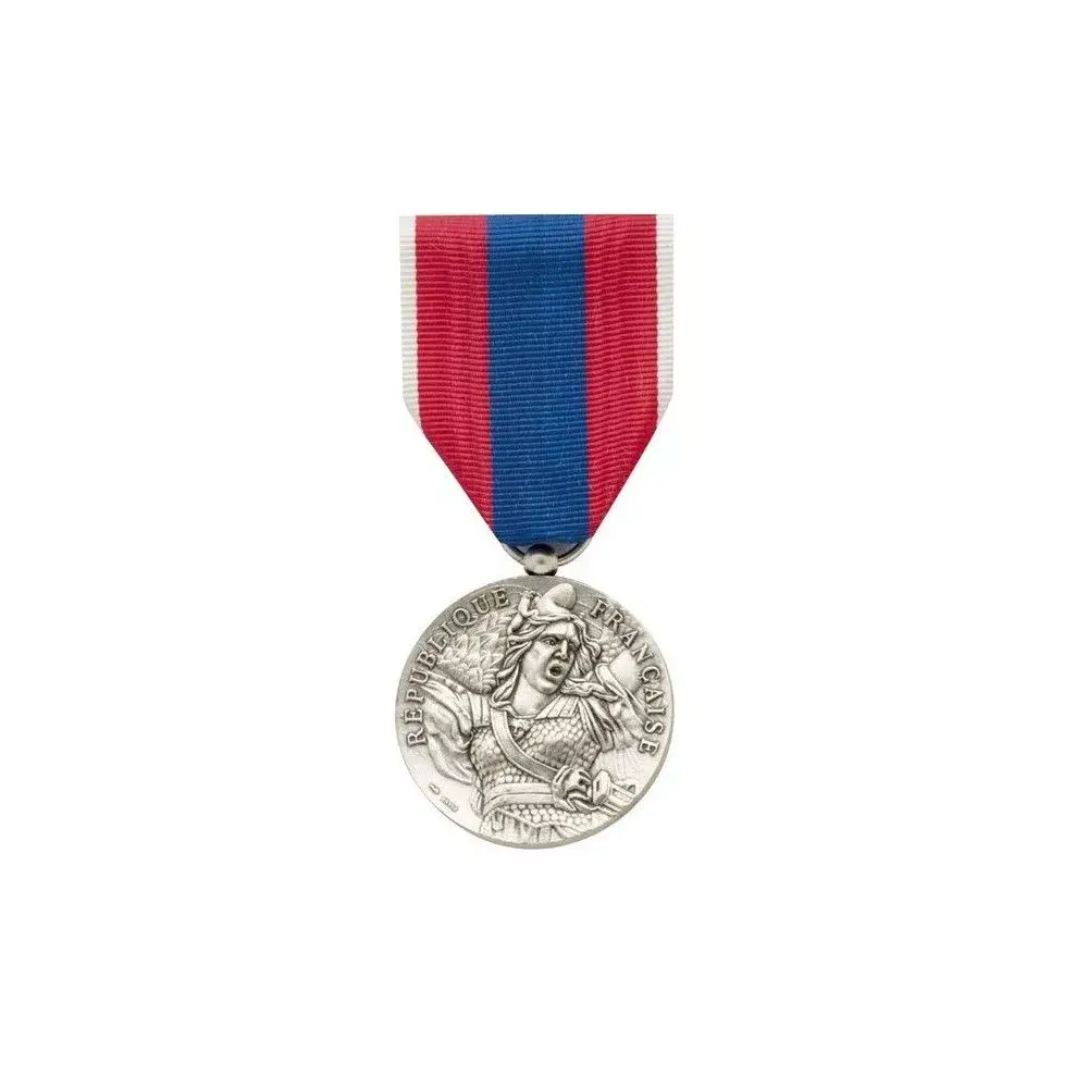 Médaille pendante défense nationale argent