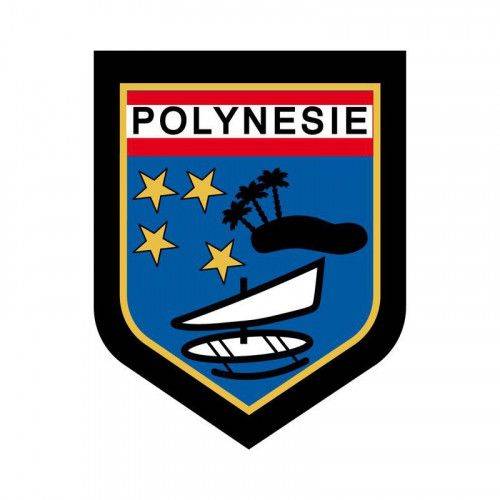  Ecusson de Bras Brode Gendarmerie Departementale Polynesie Française
