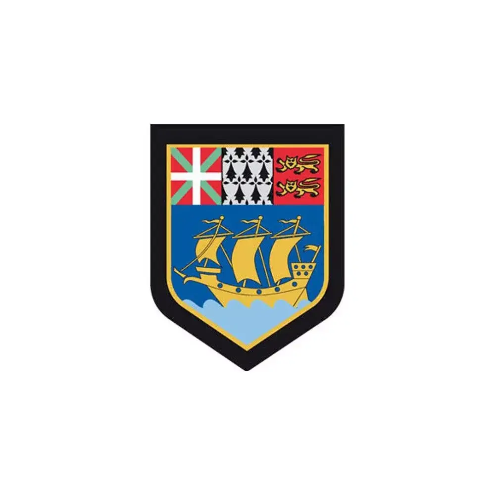  Ecusson de Bras Brode Gendarmerie Departementale Saint Pierre et Miquelon