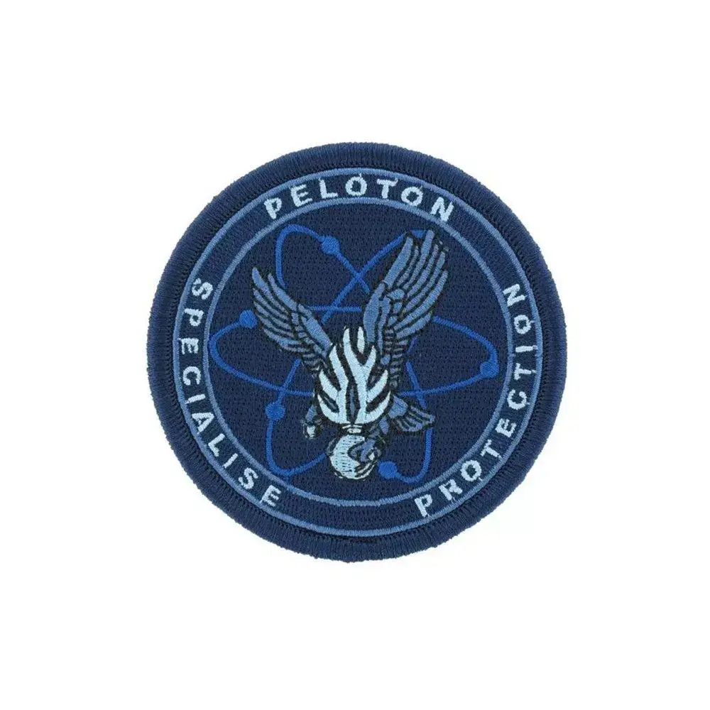 Ecusson de Bras Brode PSPG basse visibilite bleu Ecusson de Bras Brode PSPG basse visibilite bleu