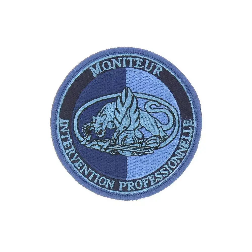 Ecusson de Bras Brode MIP Basse Visibilite Bleu Ecusson de Bras Brode MIP Basse Visibilite Bleu