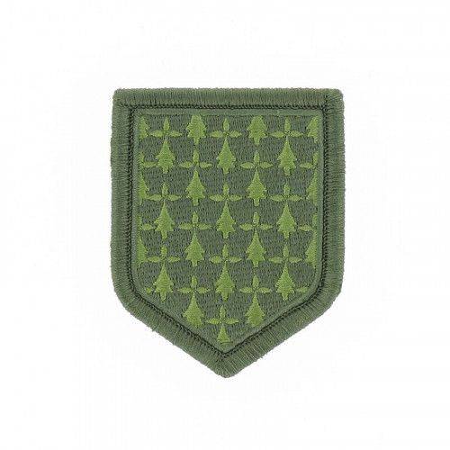 Ecusson de Bras Brode Gendarmerie Departemetale Bretagne Basse Visibilite Vert