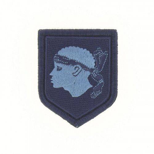 Ecusson de Bras Brode Gendarmerie Departemetale Corse Basse Visibilite Bleu