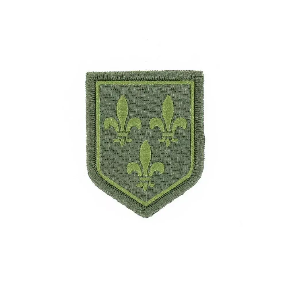 Ecusson de Bras Brode Gendarmerie Departemetale Ile de France Basse Visibilite Vert