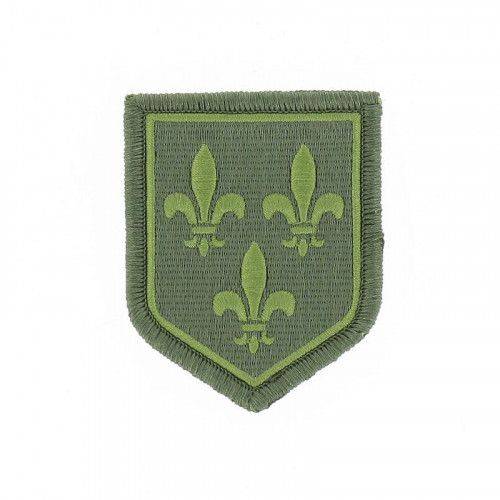 Ecusson de Bras Brode Gendarmerie Departemetale Ile de France Basse Visibilite Vert
