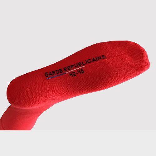 Chaussettes hautes rouge Garde Républicaine 