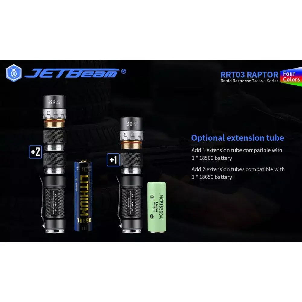 Lampe Tactique Niteye RAPTOR RRT03 - 1400Lumens
