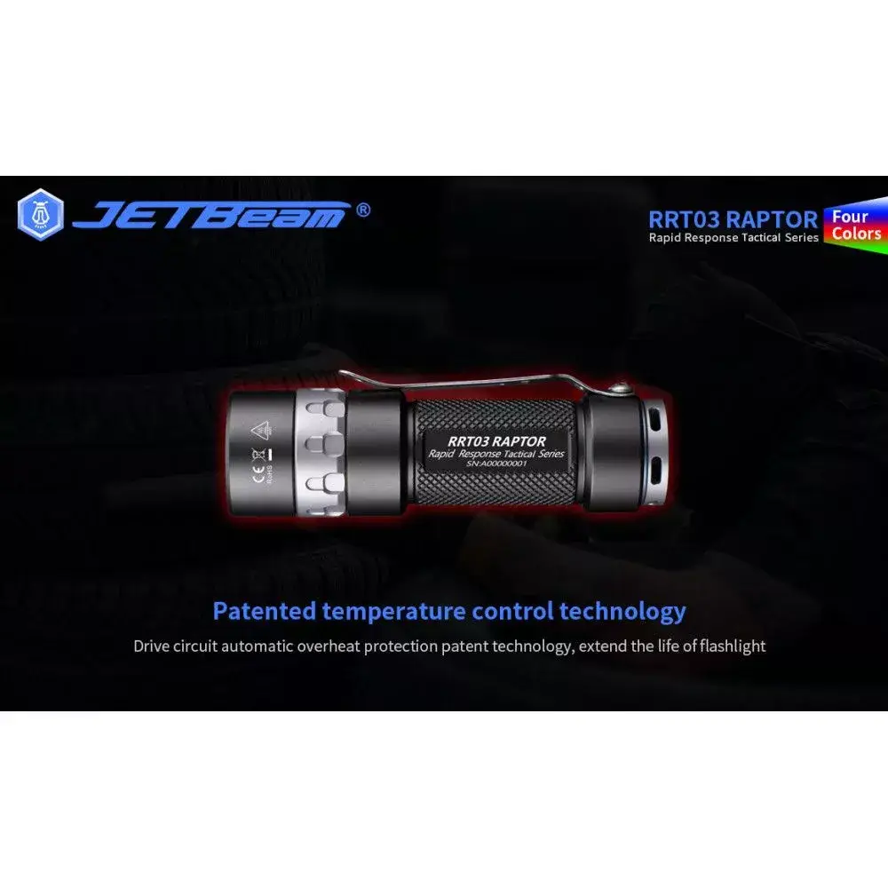 Lampe Tactique Niteye RAPTOR RRT03 - 1400Lumens