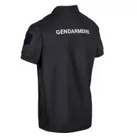 Polo respirant manches courtes noir Gendarmerie