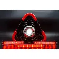 Triangle de signalisation lumineux 3 en 1 rechargeable - 2000 lumens