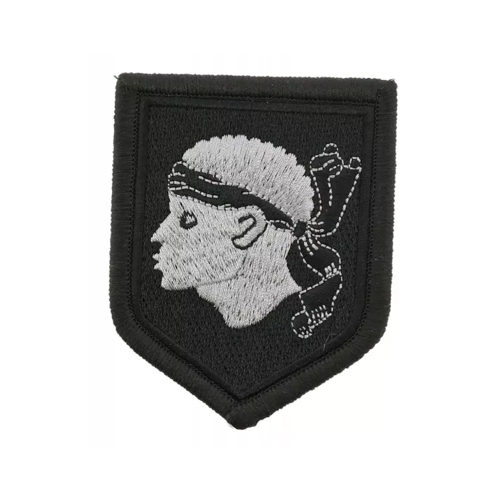 Ecusson de Bras Brode Gendarmerie Departementale Corse Basse Visibilite Noir