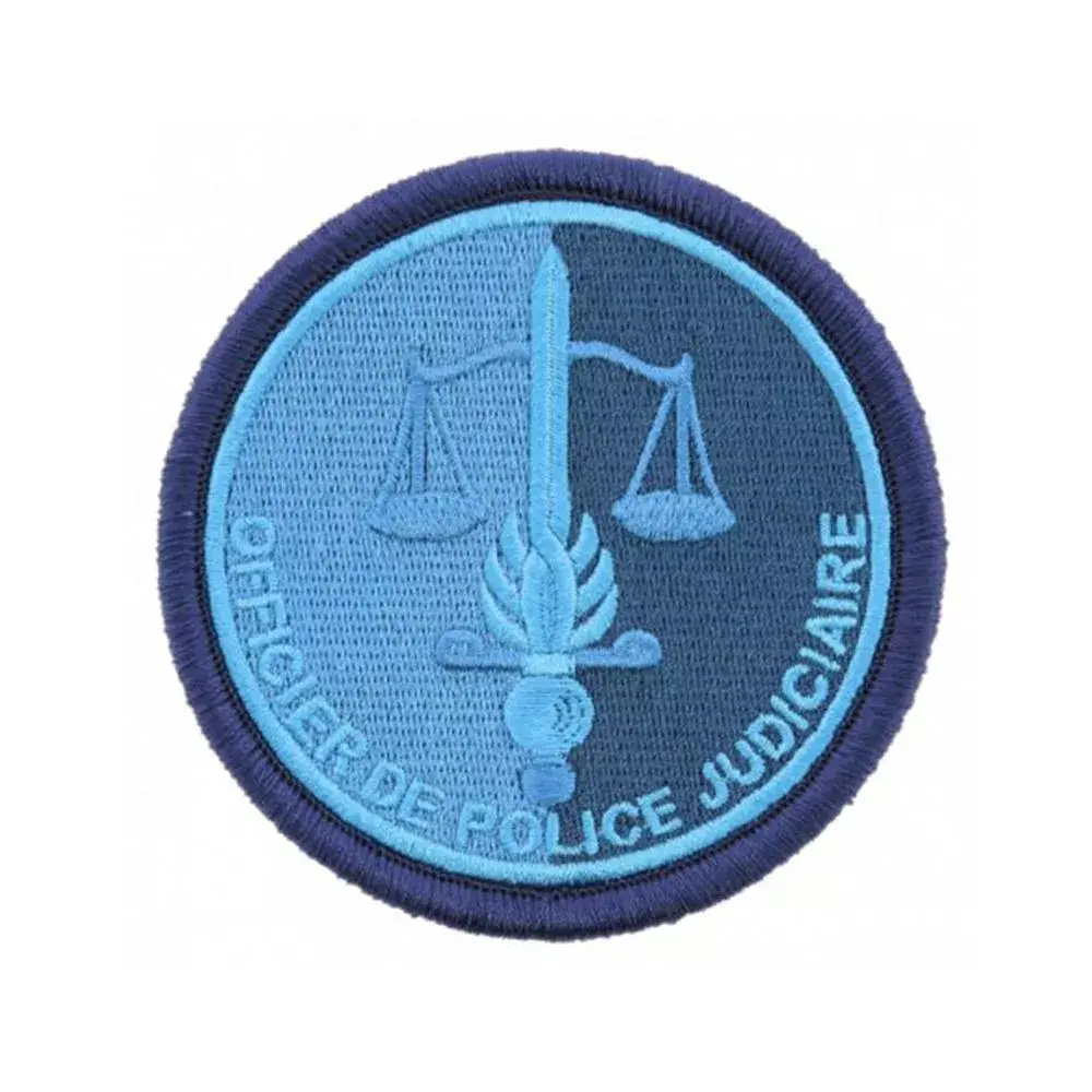 Ecusson de bras Gendarmerie OPJ basse visibilite bleu Ecusson de bras Gendarmerie OPJ basse visibilite bleu