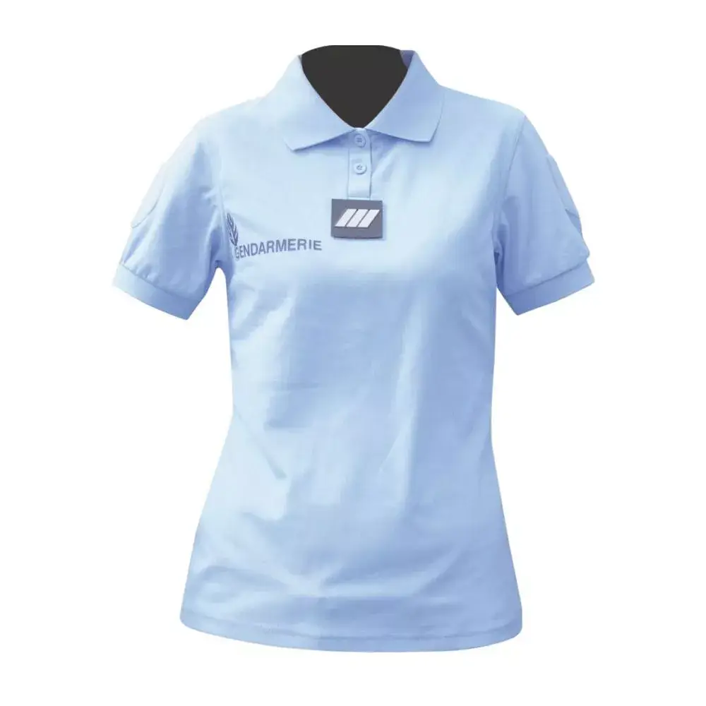 Polo femme gendarmerie bleu Cooldry