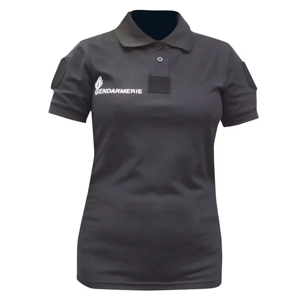 Polo femme gendarmerie noir Cooldry