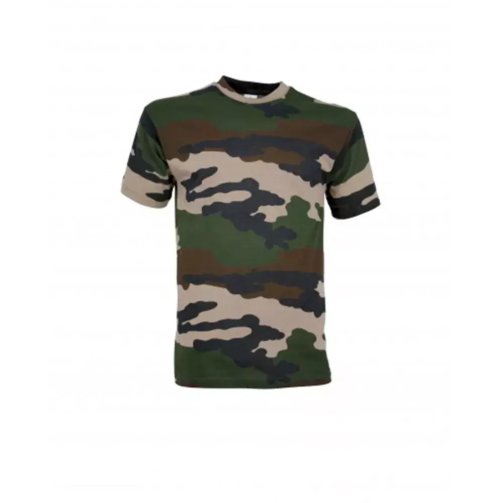 Tee shirt coton manches courtes camouflee Tee shirt coton manches courtes camouflee