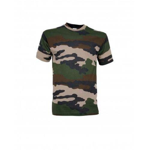 Tee shirt coton manches courtes camouflee