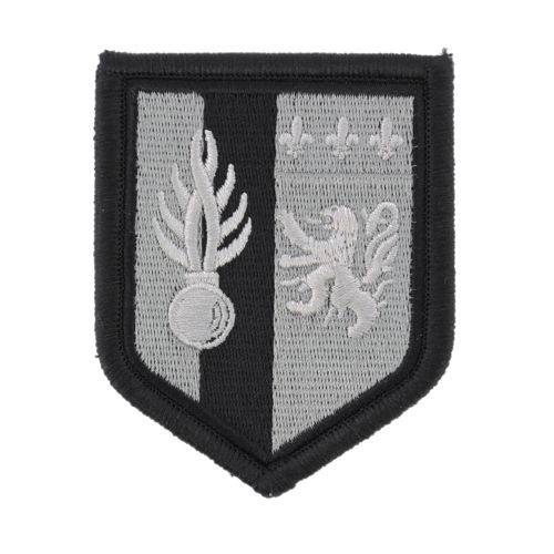 Ecusson de Bras Brode Zone de defense de Lyon BV Noir