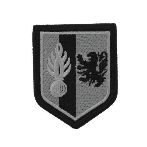 Ecusson de Bras Brode Zone de defense de Lille BV Noir