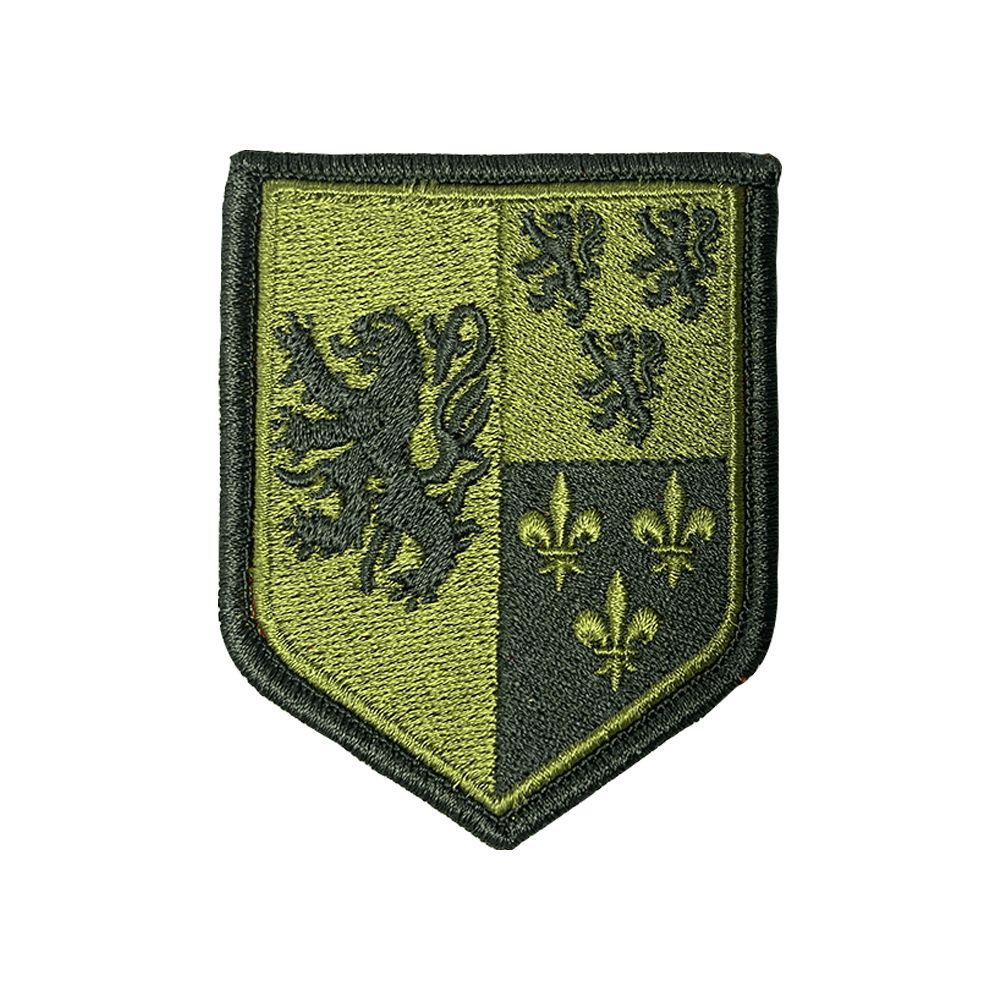Ecusson de bras brode Nord-Pas-De-Calais-Picardie basse visibilite vert