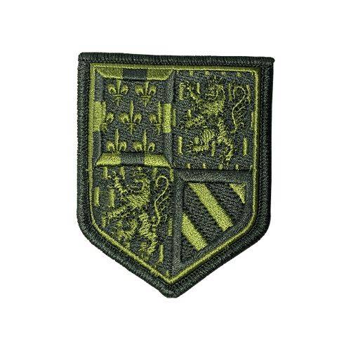 Ecusson de bras brode Bourgogne Franche-Comté basse visibilite vert