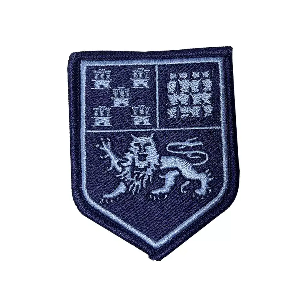 Ecusson de bras brode Aquitaine Limousin Poitou-Charentes basse visibilite bleu Ecusson de bras brode Aquitaine Limousin Poitou-Charentes basse visibilite bleu