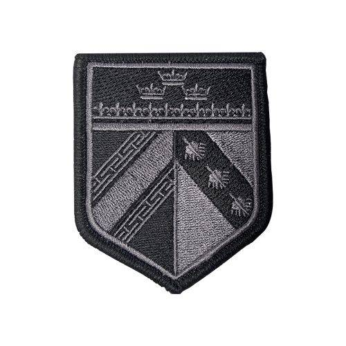 Ecusson de bras brode Alsace Champagne-Ardenne Lorraine basse visibilite noir