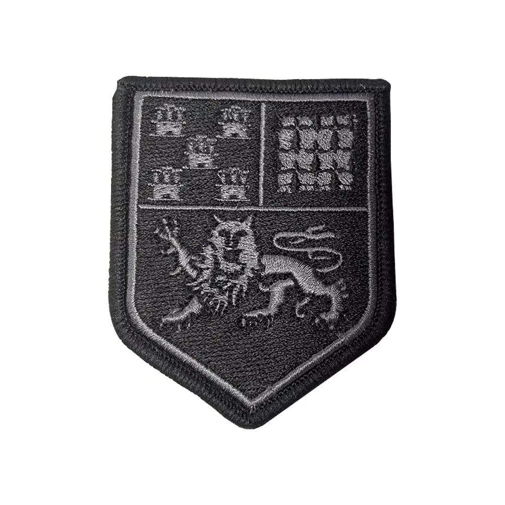 Ecusson de bras brode Aquitaine Limousin Poitou-Charentes basse visibilite noir Ecusson de bras brode Aquitaine Limousin Poitou-Charentes basse visibilite noir