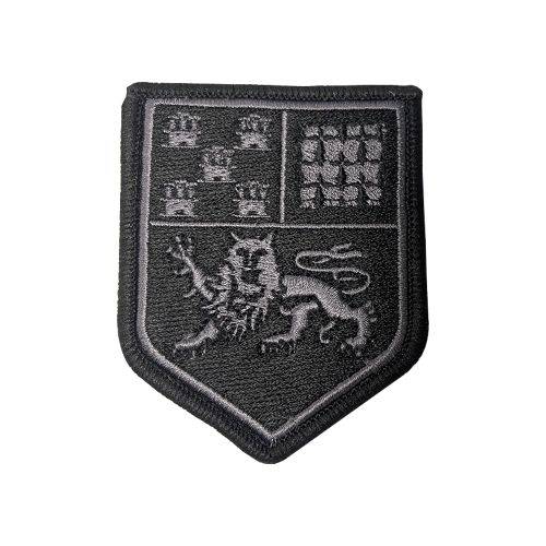 Ecusson de bras brode Aquitaine Limousin Poitou-Charentes basse visibilite noir