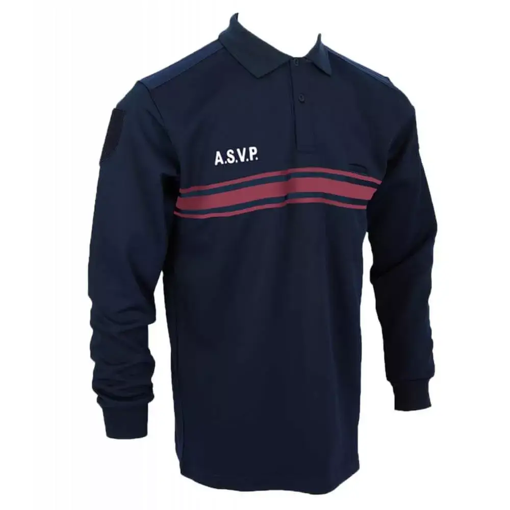 Polo manches longues double face ASVP - DMB Uniforme Polo manches longues double face ASVP - DMB Uniforme
