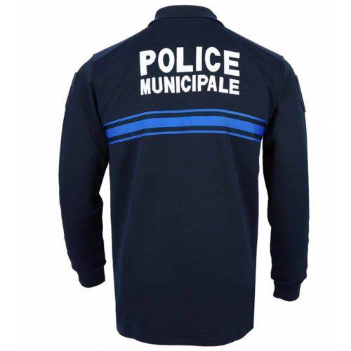 Polo zip manches longues double face Police Municipale - DMB Uniforme