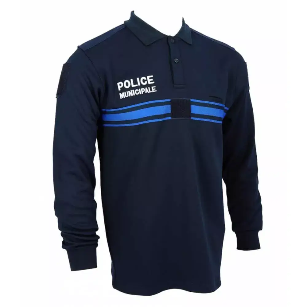 Polo manches longues double face Police Municipale - DMB Uniforme