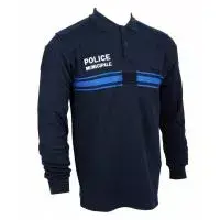 Polo manches longues double face Police Municipale - DMB Uniforme