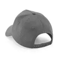 Casquette 5 pans avec patch amovible personnalisable gris