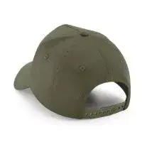 Casquette 5 pans avec patch amovible personnalisable vert armee