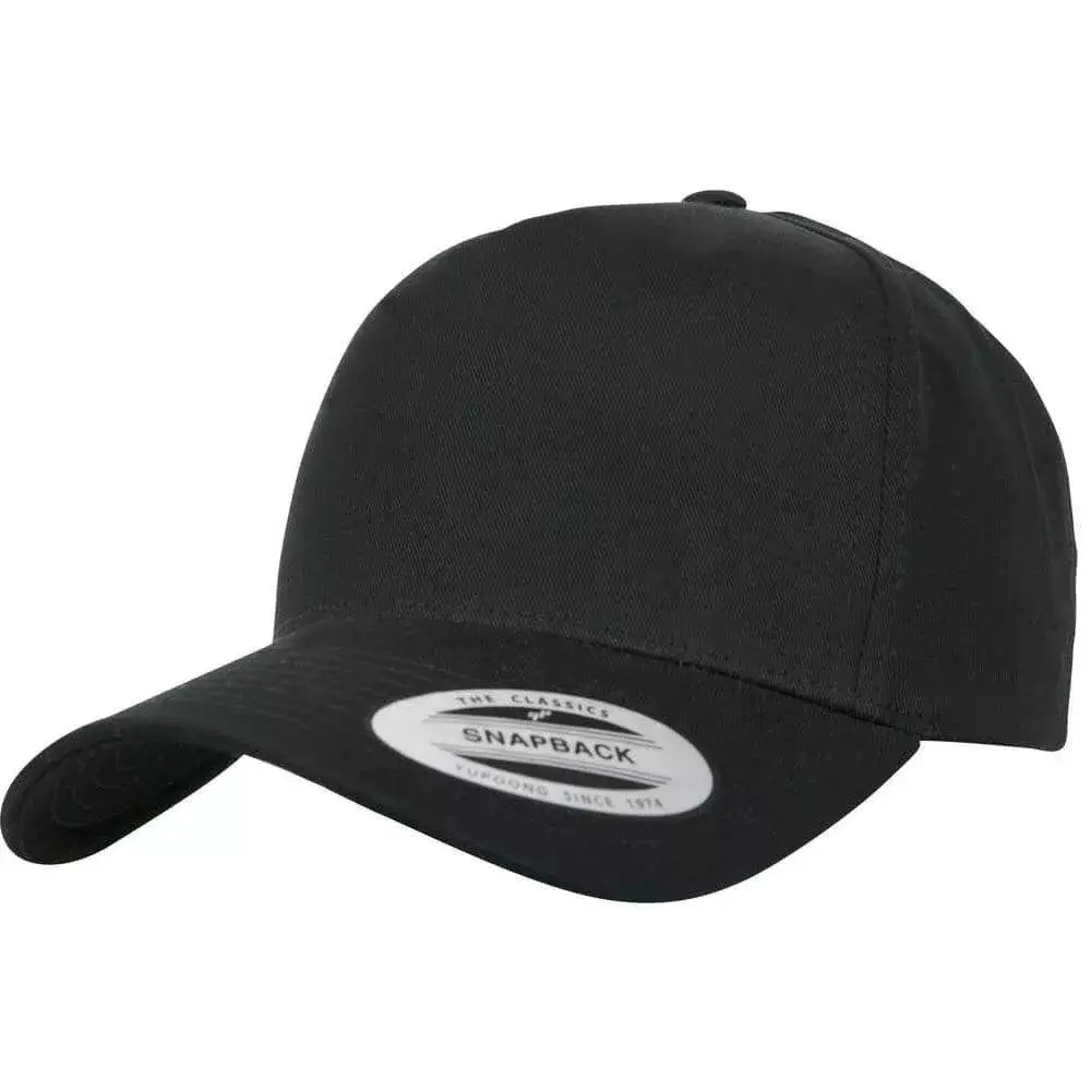 Casquette 5 pans personnalisable noir