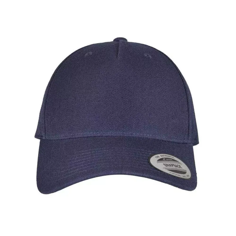 Casquette en laine 5 pans personnalisable bleu marine Casquette en laine 5 pans personnalisable bleu marine