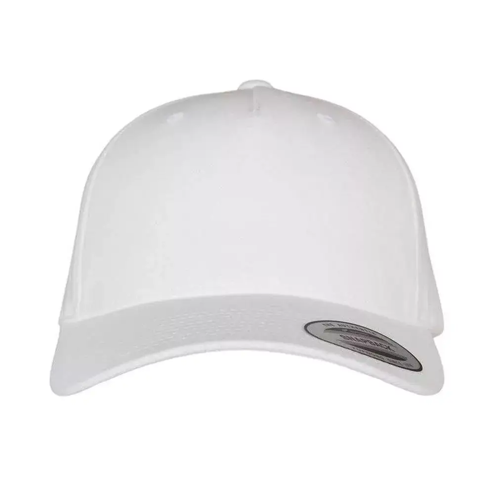 Casquette en laine 5 pans personnalisable blanc