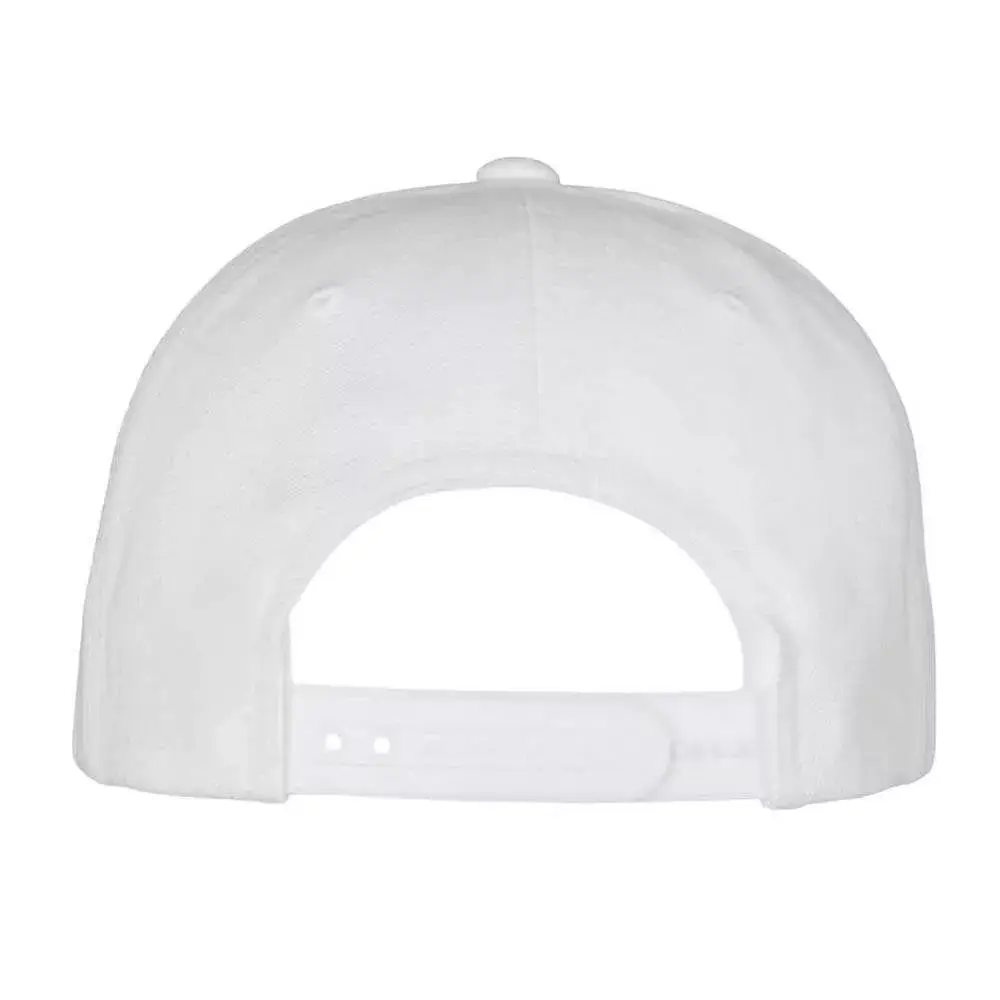 Casquette en laine 5 pans personnalisable blanc