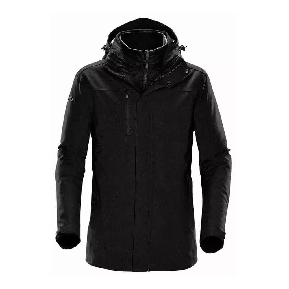 Parka homme 3 en 1 personnalisable noir