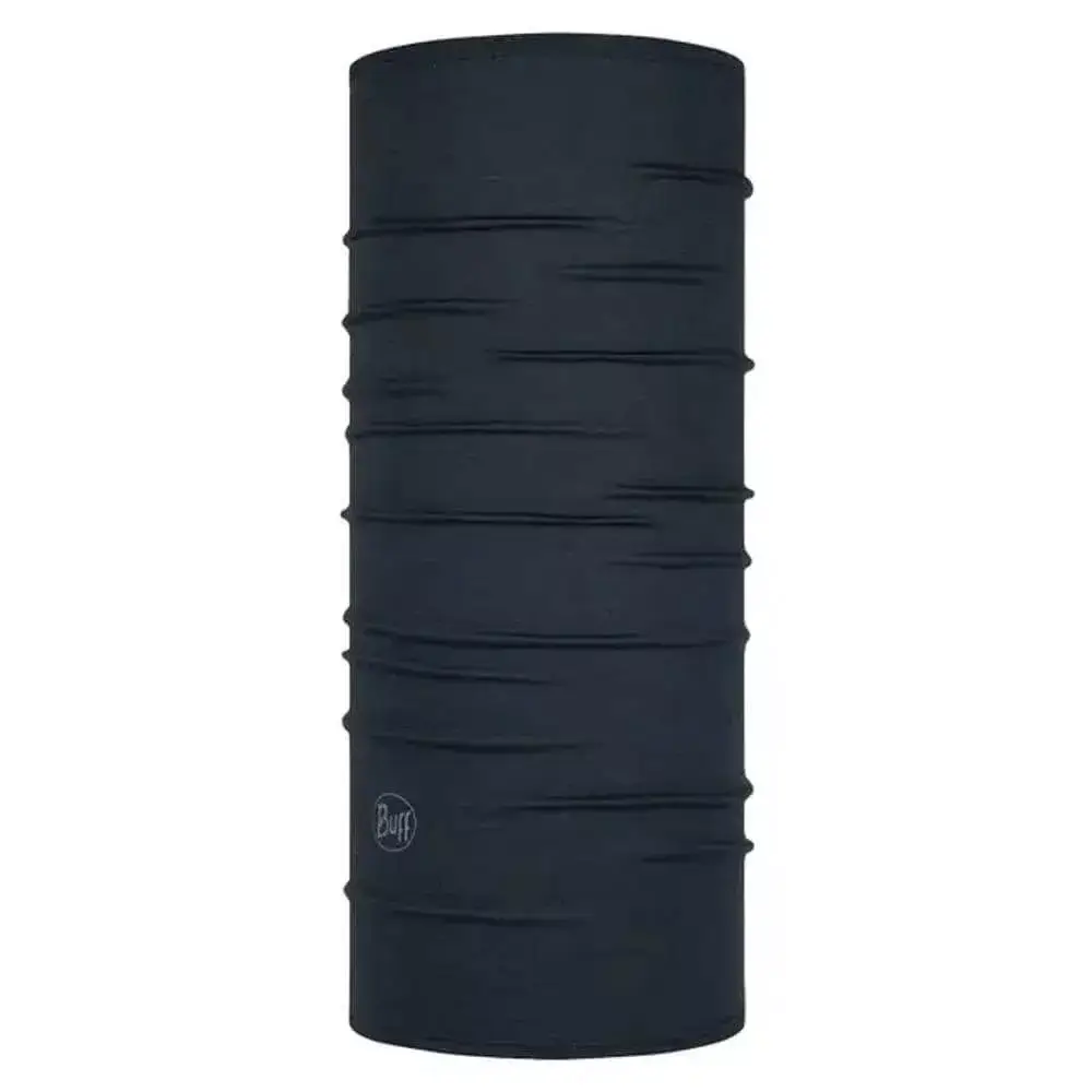 Tour de cou bleu marine en laine merinos - Buff