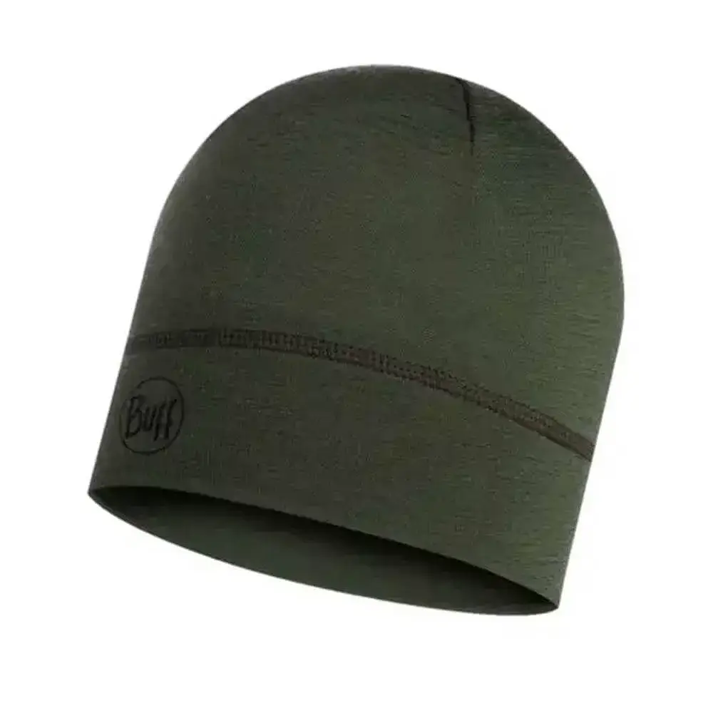 Bonnet en laine merinos Solid Cedar vert armee - Buff Bonnet en laine merinos Solid Cedar vert armee - Buff