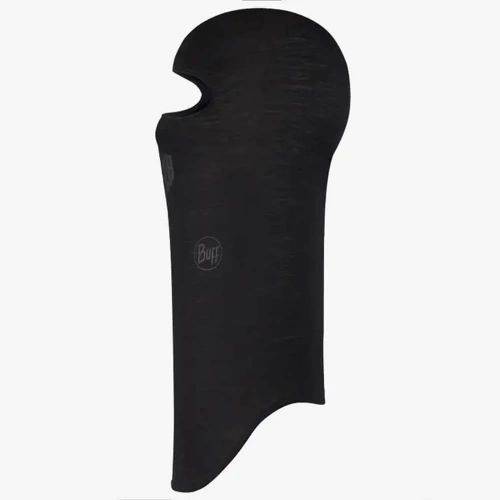 Cagoule en laine merinos Solid noir - Buff