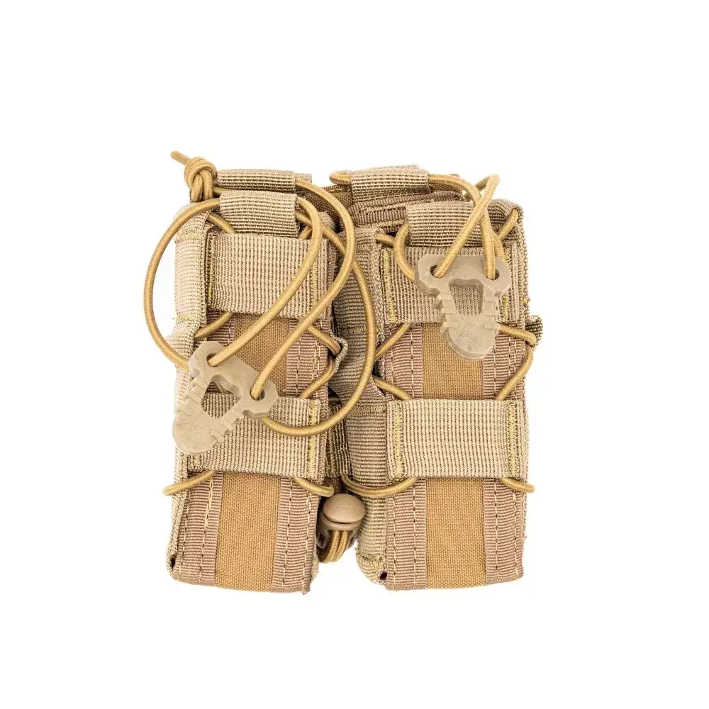 Porte chargeur double 9 mm coyote - ADN Tactical Porte chargeur double 9 mm coyote - ADN Tactical