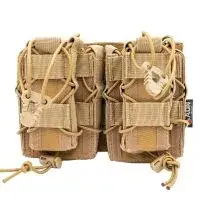 Porte chargeur double mixte 9mm / 223/M4 coyote - ADN Tactical