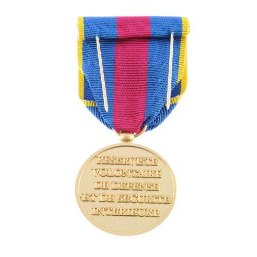 Medaille ordonnance Reserviste de la Defense et de la Securite Interieure Or
